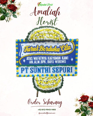 Papan Bunga Duka di Purbaratu